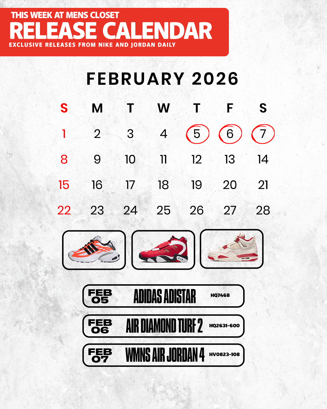 This Week at Men’s Closet: February Sneaker Releases You Don’t Want to Miss