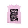 Textured Jersey Sleeveless Tee - Pink