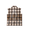 Sleeveless Rhinestone Flannel - Tan