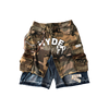 Camo x Denim Cargo Short