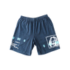 Socrates Printed Fleece Shorts - Navy